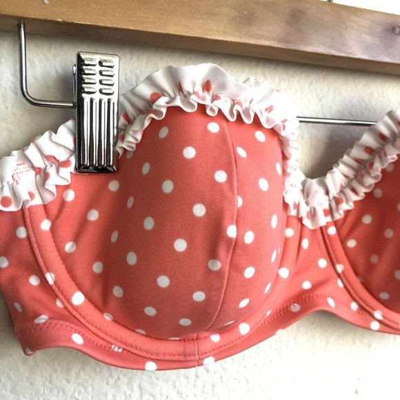 Victoria's Secret Swim Polka Dot Bikini Set 34C S - Picture 4 of 12